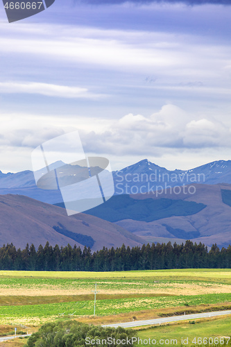 Image of Landscape scenery in south New Zealand