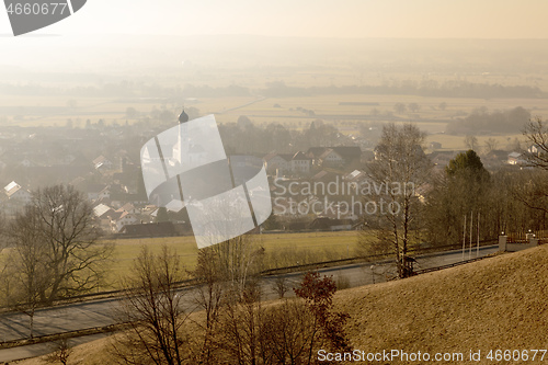 Image of sunrise at Paehl Weilheim Bavaria Germany