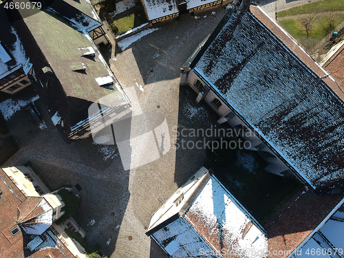 Image of aerial view over Bebenhausen Monastery Germany