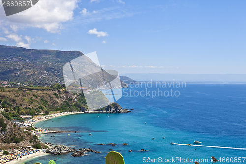 Image of Amazing tropical panoramic view of Cape Capo Vaticano, Calabria,