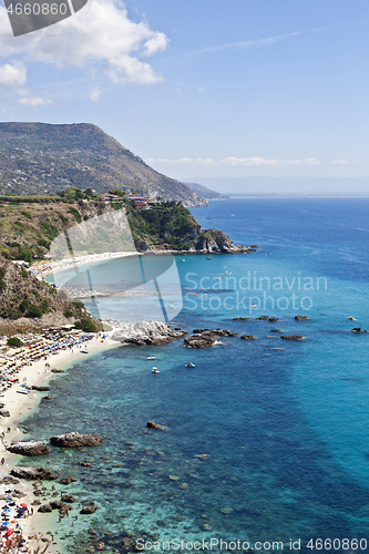 Image of Amazing tropical panoramic view of Cape Capo Vaticano, Calabria,