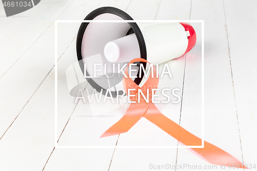 Image of The orange Ribbon, Leukemia cancer awareness and Multiple sclerosis awareness