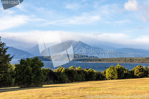 Image of scenery at Lake Te Anau, New Zealand