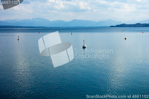 Image of water surface Starnberg lake