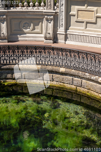 Image of the Danube spring in Donaueschingen Germany