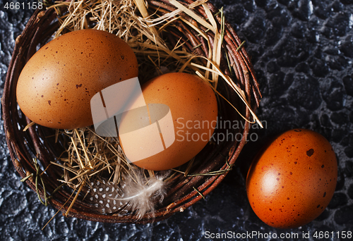 Image of chicken eggs