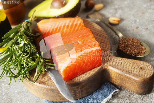 Image of sources of omega-3 acids 