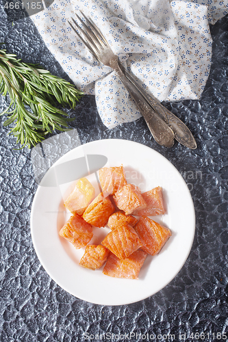 Image of fried salmon