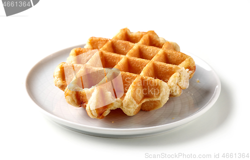 Image of freshly baked belgian waffle