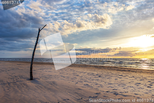 Image of Sunset over the sea