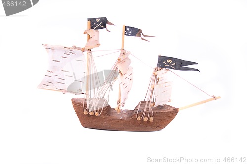 Image of model of ship