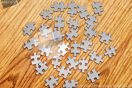 Image of Jigsaw puzzle pieces separately