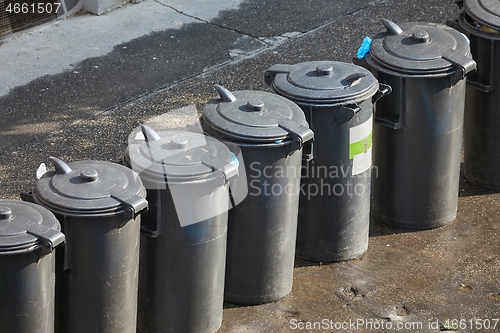 Image of Dust bin containers on the street