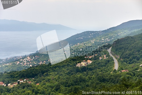 Image of Mountains on the seaside in Croatia
