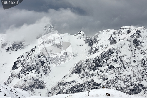Image of Mountains with clouds