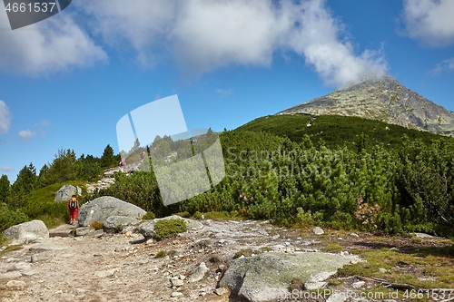 Image of Mountains hiking trail in the Tatras