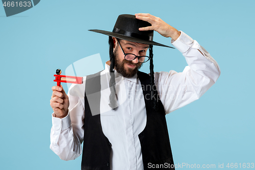 Image of Portrait of a young orthodox Hasdim Jewish man with