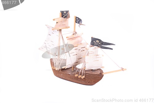 Image of model of ship