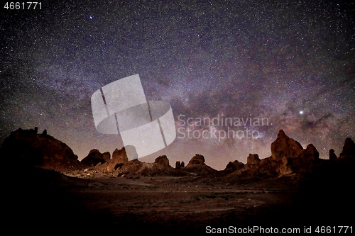 Image of Time Lapse Long Exposure Image of the Milky Way Galaxy