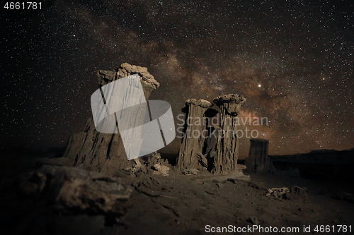 Image of Time Lapse Long Exposure Image of the Milky Way Galaxy