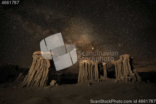 Image of Time Lapse Long Exposure Image of the Milky Way Galaxy