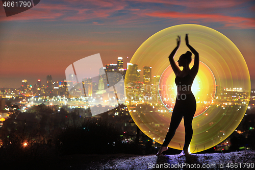 Image of Light Painting With Color and Tube Lighting