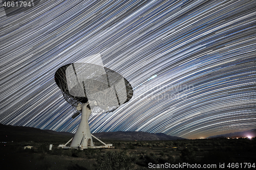 Image of Star Trail Image at Night Long Exposure