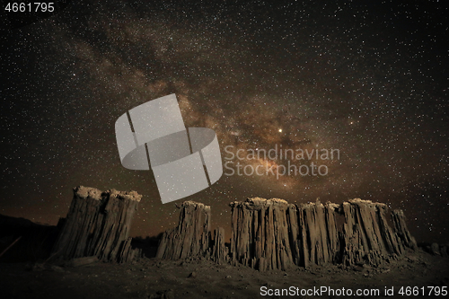 Image of Time Lapse Long Exposure Image of the Milky Way Galaxy