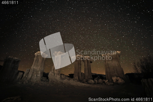 Image of Time Lapse Long Exposure Image of the Milky Way Galaxy