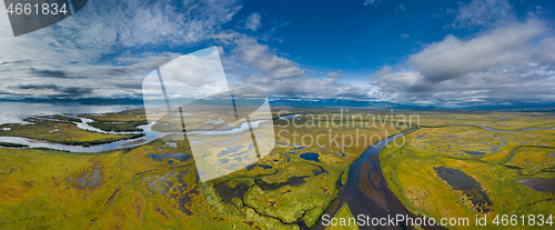 Image of Avacha river delta on Kamchatka