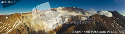 Image of Crater of active Mutnovsky volcano