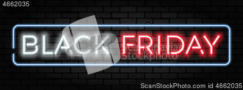 Image of Black Friday Sale Neon Frame