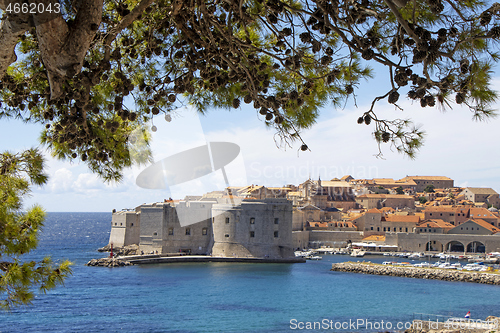 Image of Picturesque view panorama on the historical old town Dubrovnik, 