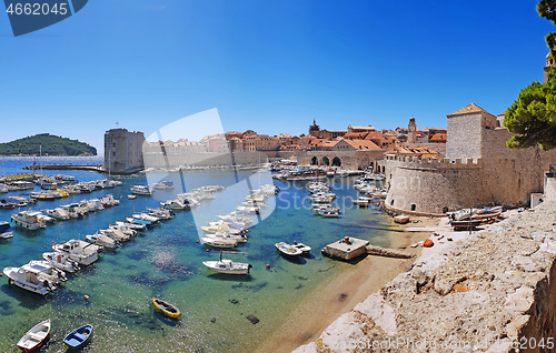 Image of Panorama view on the historical old town Dubrovnik, Croatia