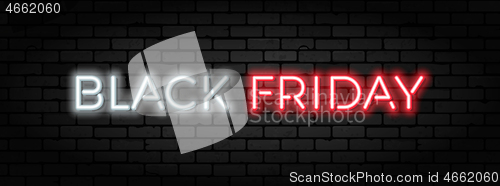 Image of Black Friday Sale Neon Frame