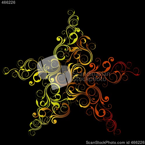 Image of floral star