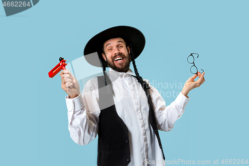 Image of Portrait of a young orthodox Hasdim Jewish man