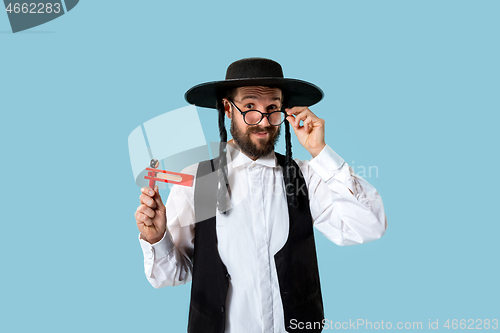 Image of Portrait of a young orthodox Hasdim Jewish man