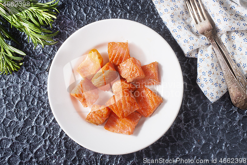 Image of fried salmon