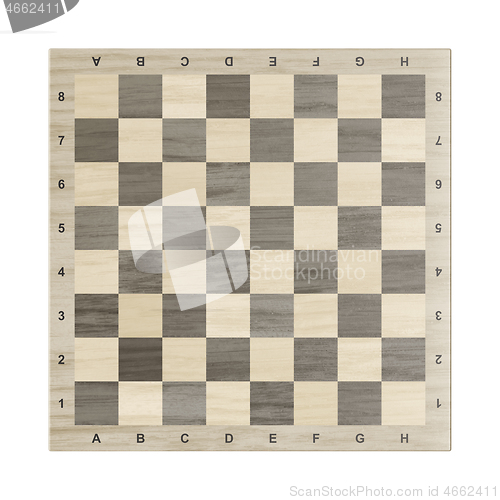 Image of Wooden chessboard