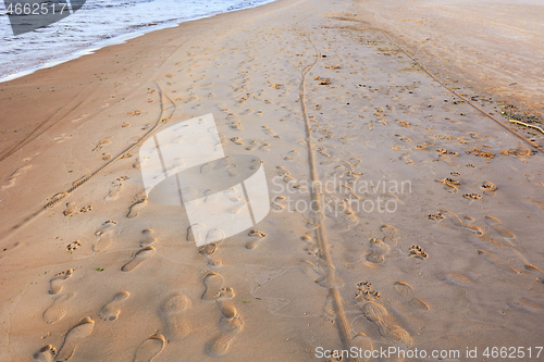 Image of footprints in the sand