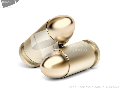 Image of Two pistol bullets