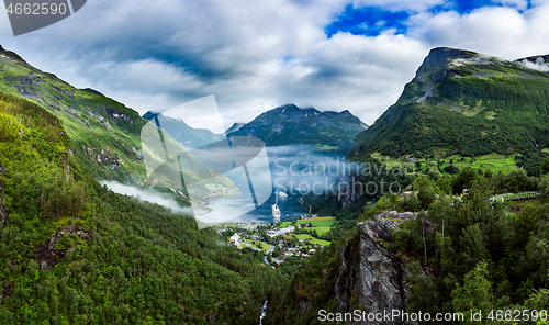 Image of Geiranger fjord, Norway.