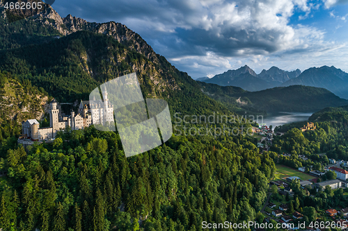 Image of Neuschwanstein Castle Bavarian Alps Germany