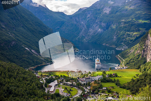 Image of Geiranger fjord, Norway.