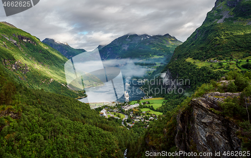 Image of Geiranger fjord, Norway.