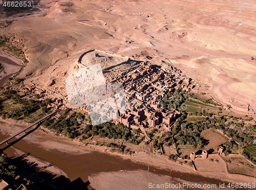 Image of Aerial view on Ait Ben Haddou in Morocco