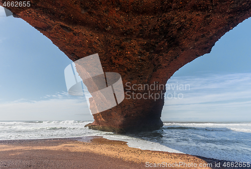 Image of View inside the arch on Legzira beach