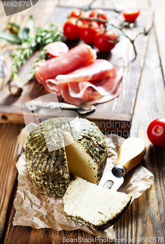 Image of cheese and ham