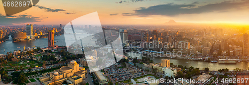 Image of Cairo cityscape at sunset